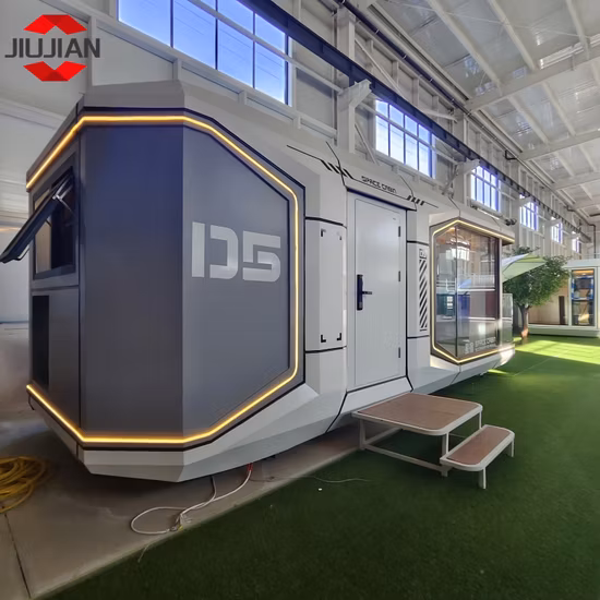 Fertighaus, Raumkapsel, Bettkabine, Hotelcontainer, mobiles kleines Haus im Freien