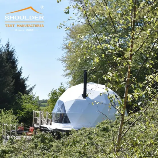 Luxuriöses Hotel-Resort-Glamping-Zelt mit geodätischer Kuppel und Wärmeisolierung