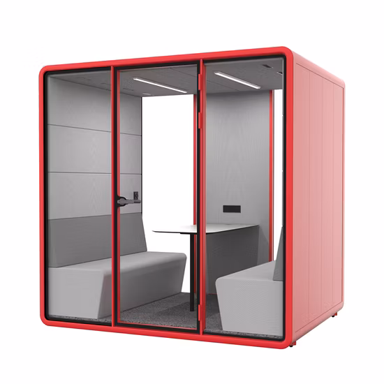 Schalldichte Privatsphäre im Innen- und Außenbereich, moderne Büro-Pods