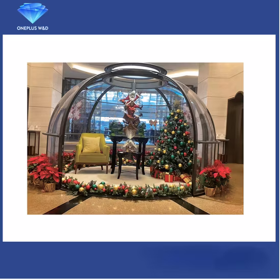 Vorgefertigtes wasserdichtes Hotel-Glamping-PC-Außenzelt mit transparenter Kuppel